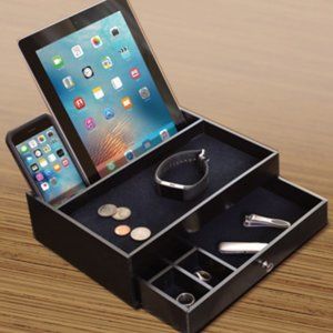 Multi-Purpose Wooden Valet Organizer
